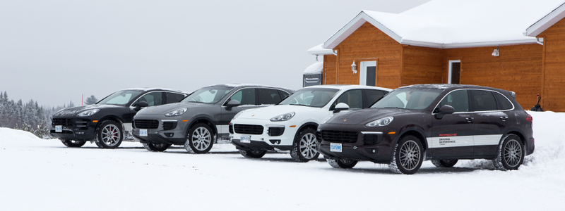 I wanted to drive the brown Cayenne so much, but unfortunately, it’s limited to tow duty for this program. Photo credit: Porsche